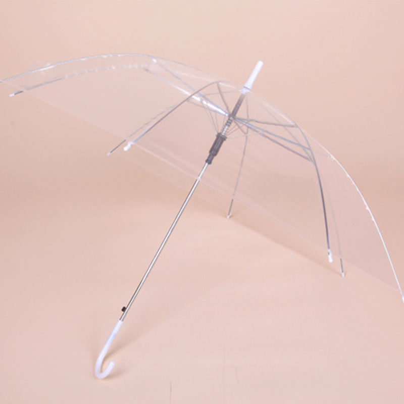 Cheap disposable umbrella valve transparent umbrella with printing