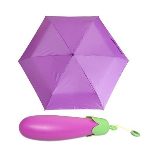 Novelty Umbrella Vegetable Carrots Eggplant Rain Umbrella Kids Gifts Protection Windproof 3 folding umbrella