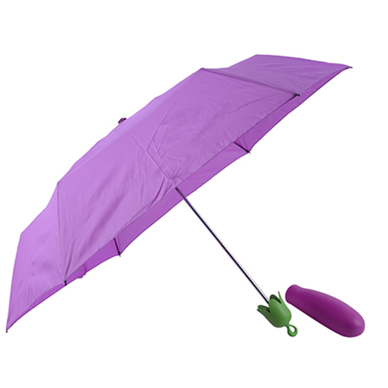 Novelty Umbrella Vegetable Carrots Eggplant Rain Umbrella Kids Gifts Protection Windproof 3 folding umbrella