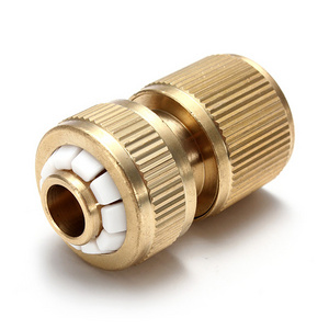 Brass garden hose quick connector 12mm