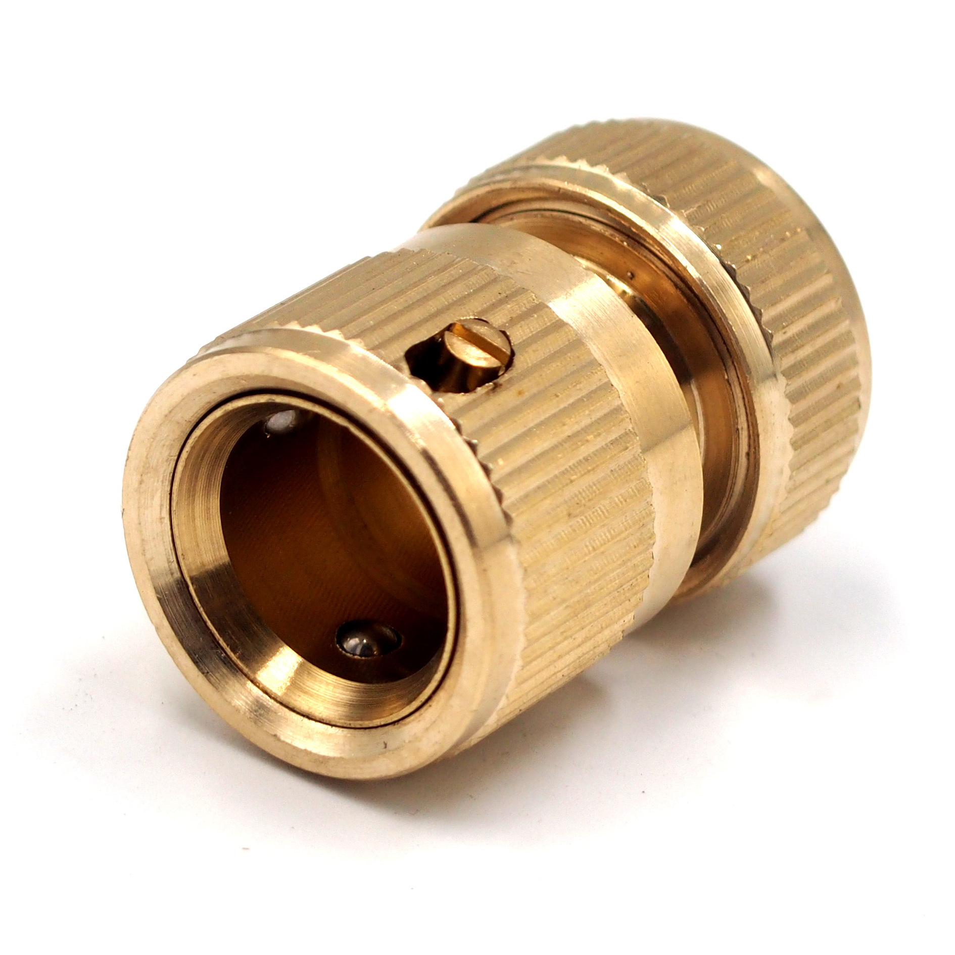 Brass garden hose quick connector 12mm