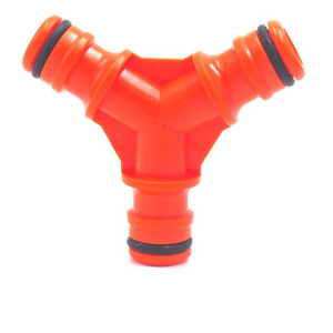 Plastic 3-way garden hose y connector