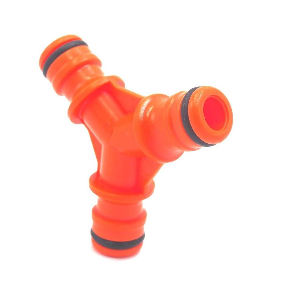 Plastic 3-way garden hose y connector