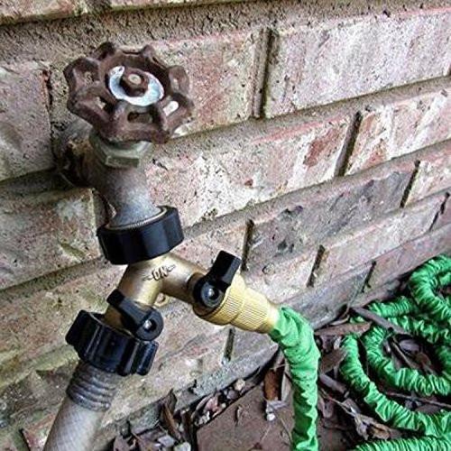 Brass Garden Water Hose Y 2 way splitter