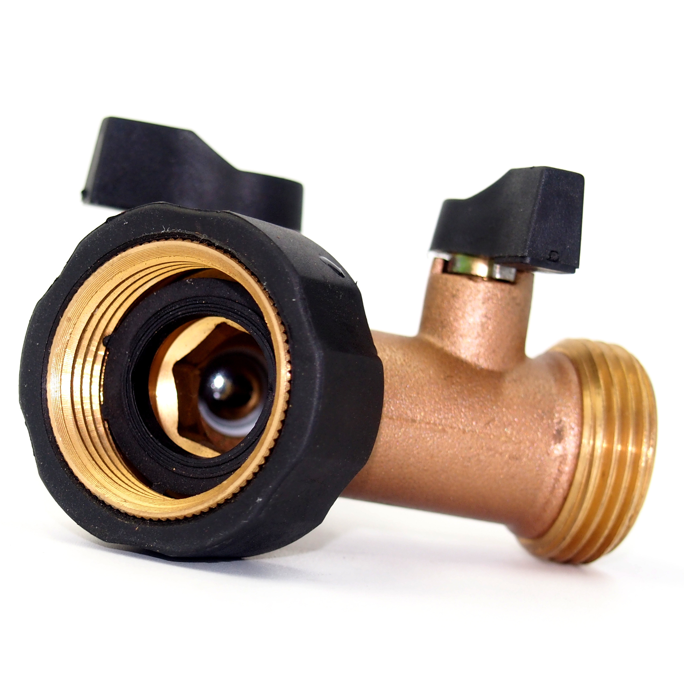 Brass Garden Water Hose Y 2 way splitter