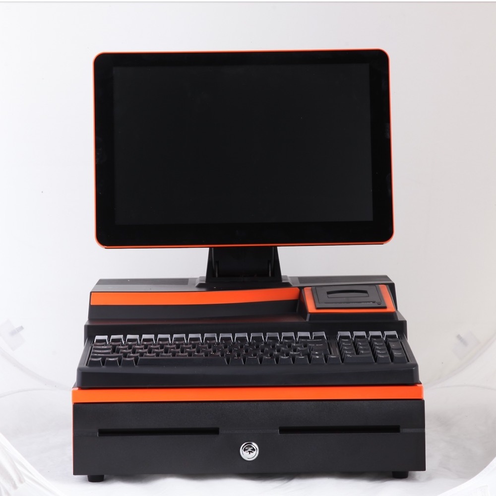 OEM ODM 15.6inch Fiscal Cash Register machine all in one with cash box  electronic cash register machine