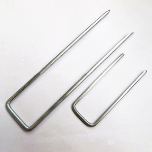 High Quality Garden Galvanised U Shaped Curved Grass Cloth Nails Sod Staple Garden Turf Nails for Artificial Grass