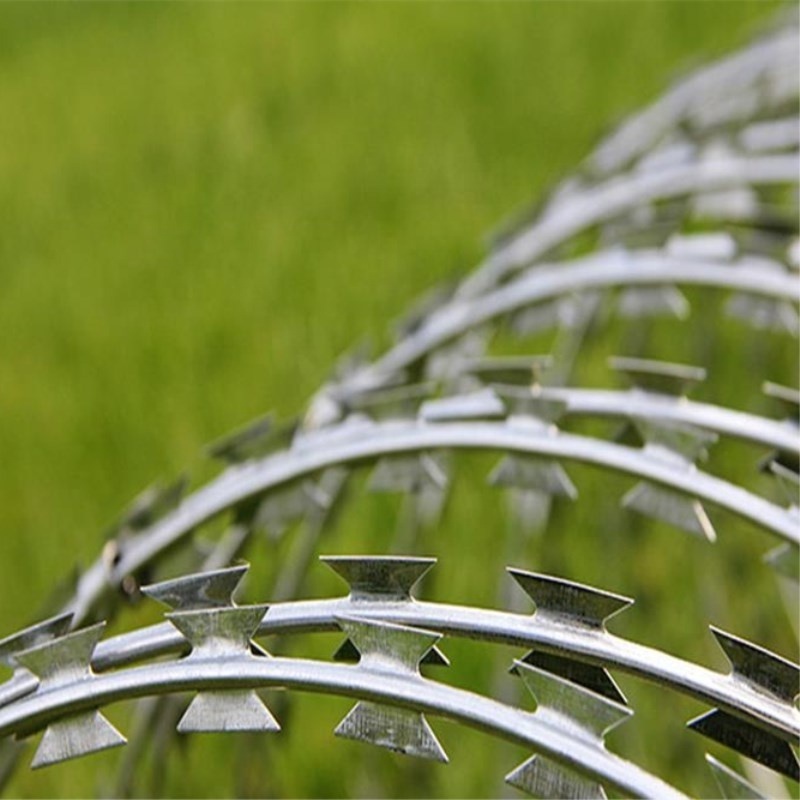 Razor wire barbed wire BTO-22 galvanized concertina razor barbed wire fence