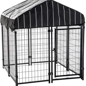 3m*1.8m*2mgalvanized chain link dog run kennel/dog house/outdoor pet cages with roof or not