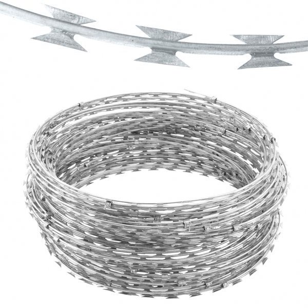 Razor blade wire mesh roll / security razor blade fence for house / BTO-22 razor barbed wire mesh