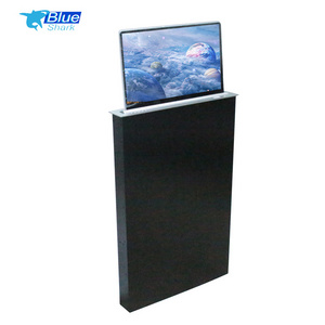 15.6inch Paperless system Motorized pop up LCD Monitor Lift with Widescreen for Conference Table extra thin with touch screen