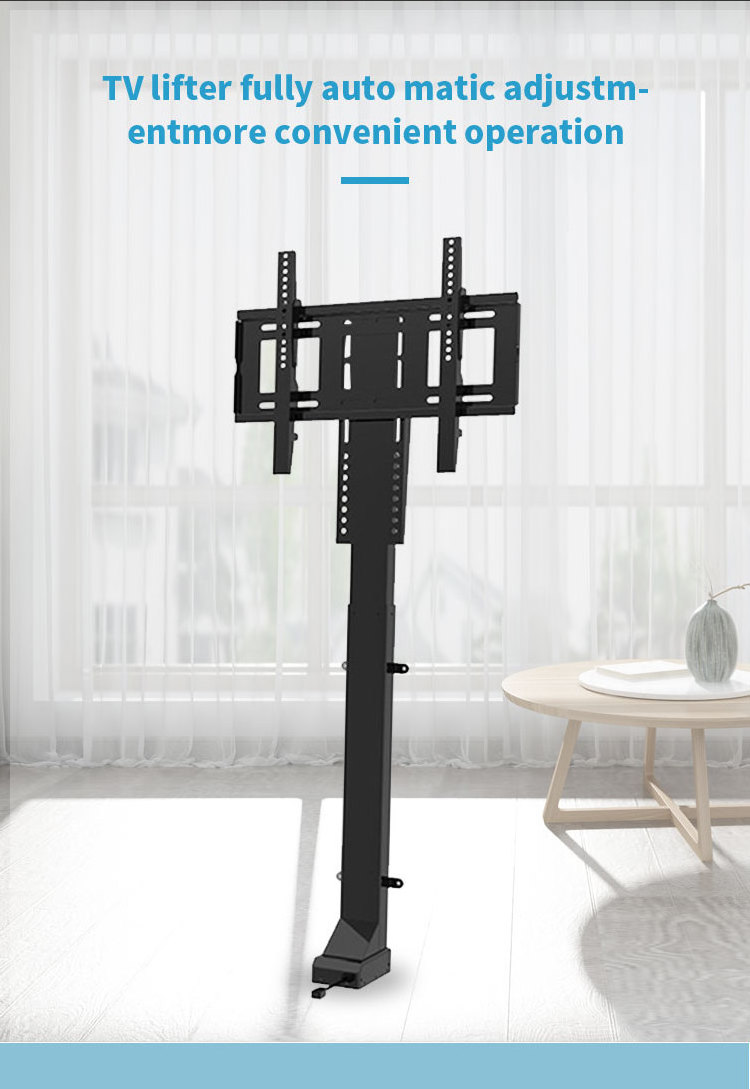 tv mount stand 32-70 inch Motorized Vertical Height Adjustable TV Lift Remote Control Automatic Smart Electric System Under Bed