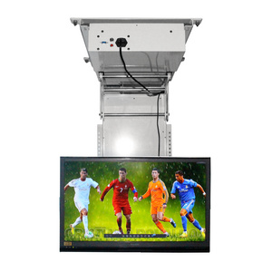 32-75inch Ceiling TV Mount Brackets Automatic Flip Down Motorized TV Ceiling Lift LCD TV Lift Mount Hanger Holder Remote Control