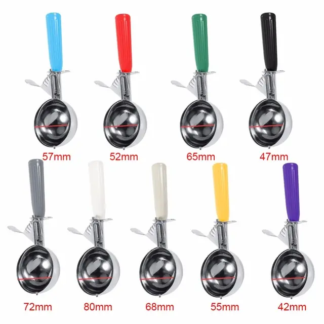 Stainless steel ice cream digger ice cream scoop with trigger