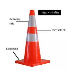 28 inch Reflective traffic safety cones