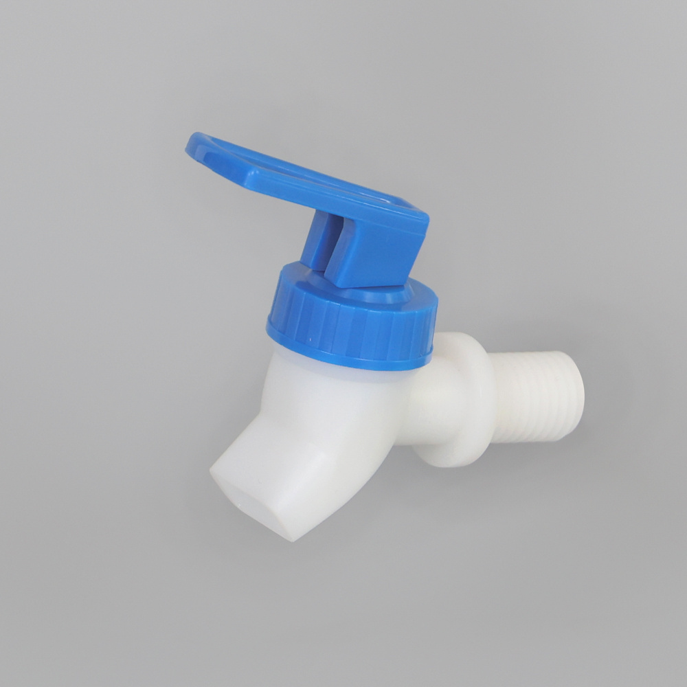 PP male thread tap with long handle dispenser tap blue color plastic water tap water faucet pipes for 5 Gallon water bottle