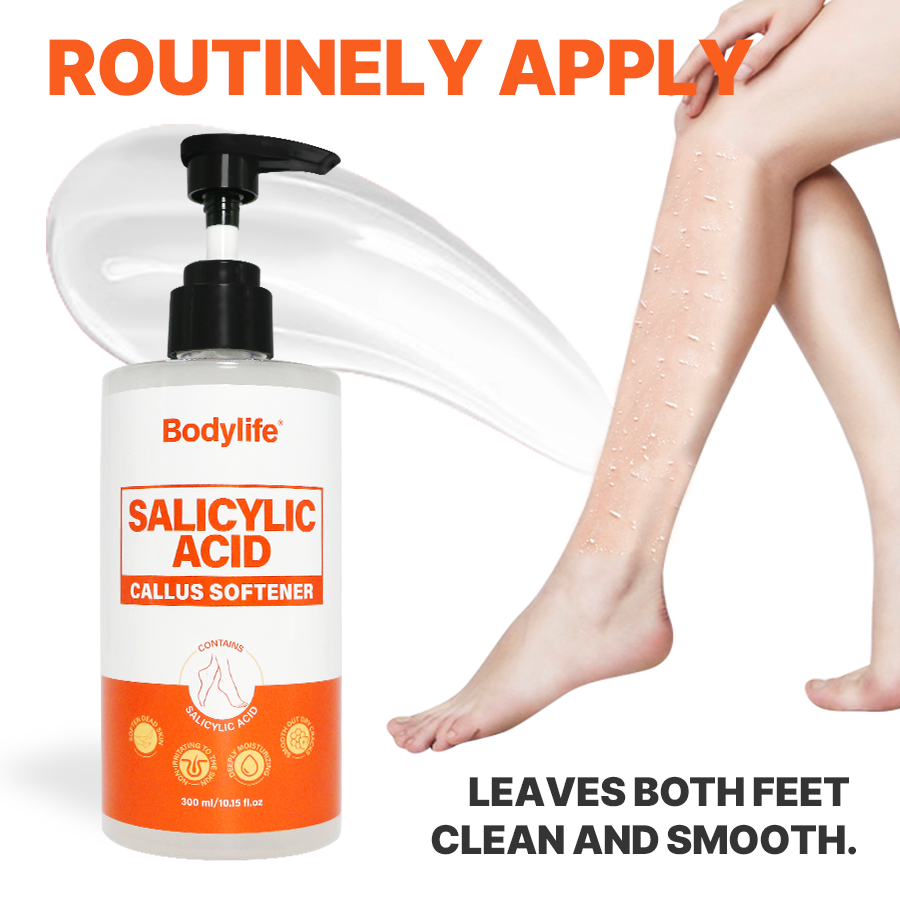 Private Label Dead Skin Removal salicylic Foot Exfoliate Peel Off gel Callus Moisturizes Soften Feet gel For Dry Cracked Heels