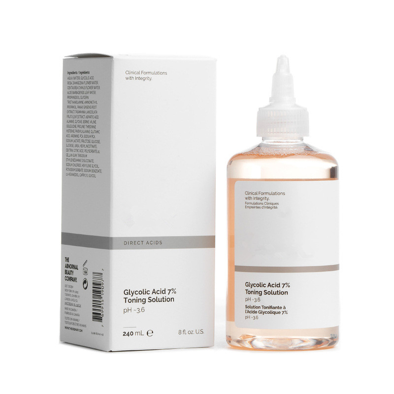 Glycolic Acid 7% Toning Solution Face Toner 240ml Skin Hydrating Ordinary Glow Aha Bha Pha Brightening Exfoliating Toner