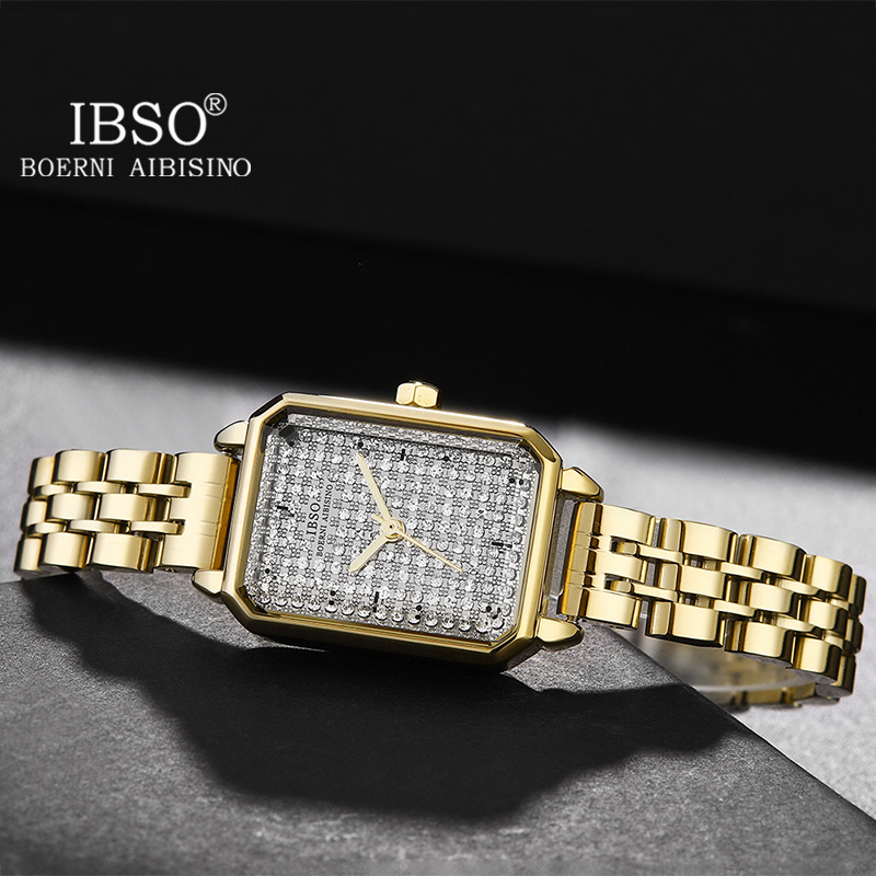 IBSO Stainless Steel Small Watches Women Wrist Luxury Custom Logo Watch Hot Selling Quartz Watches