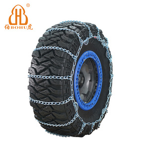 BOHU Tractor Truck Tire Snow Chain Customized Anti-skid Safety Tire Protection Wheel Tyre Mud Snow Steel Chain