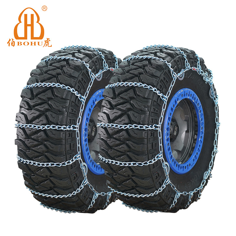 BOHU Tractor Truck Tire Snow Chain Customized Anti-skid Safety Tire Protection Wheel Tyre Mud Snow Steel Chain