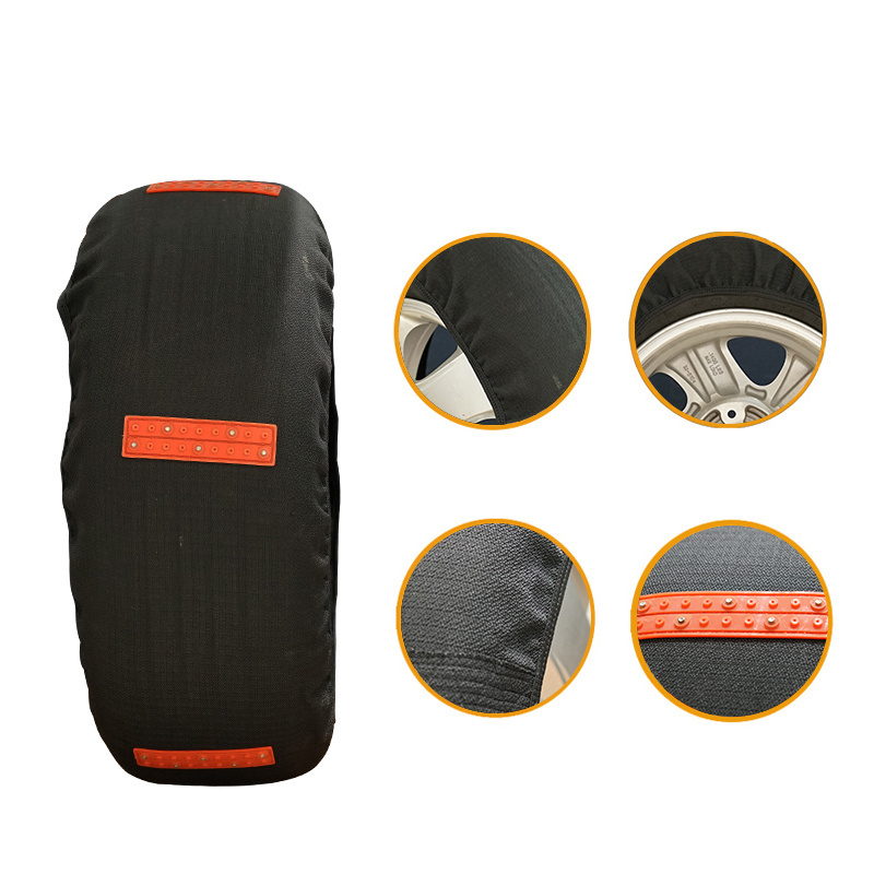 BOHU Hot Selling High Quality Tire Covers Snow Sock Quick Mounting Polyester Fibre Traction Auto Snow Sock