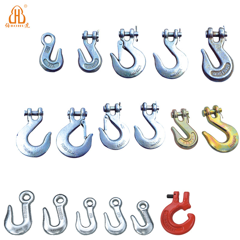 BOHU chain manufacturer accessories chain parts for transport lifting chain accessories clevis grab hooks