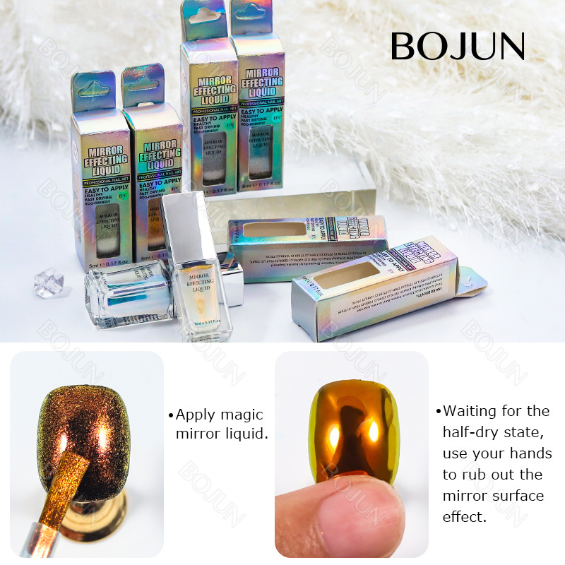 2023 Popular Easy To Apply Aurora Donut 5ml Magic Chrome Liquid For Nails