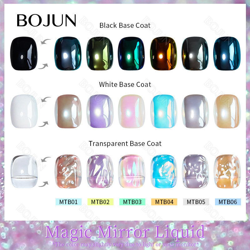 2023 Popular Easy To Apply Aurora Donut 5ml Magic Chrome Liquid For Nails