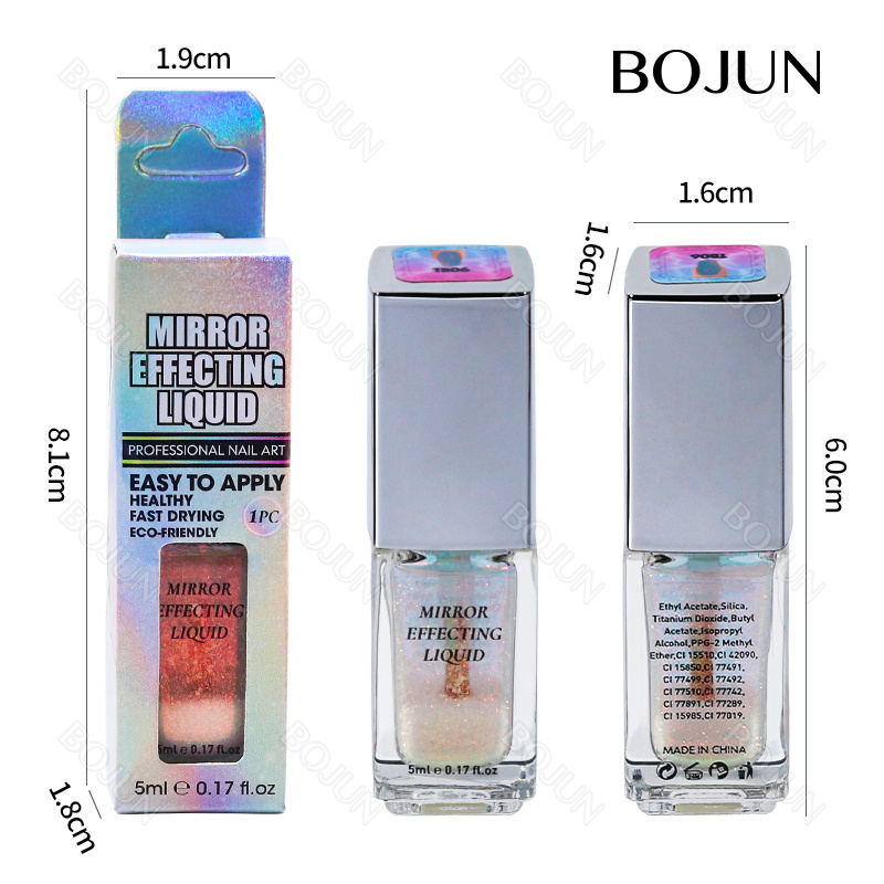 2023 Popular Easy To Apply Aurora Donut 5ml Magic Chrome Liquid For Nails