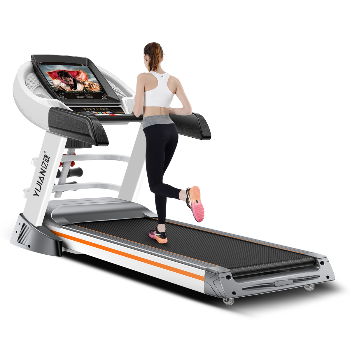 Professional Manufacture shock smart fitness economic home gym equipment folding electric treadmills small treadmill