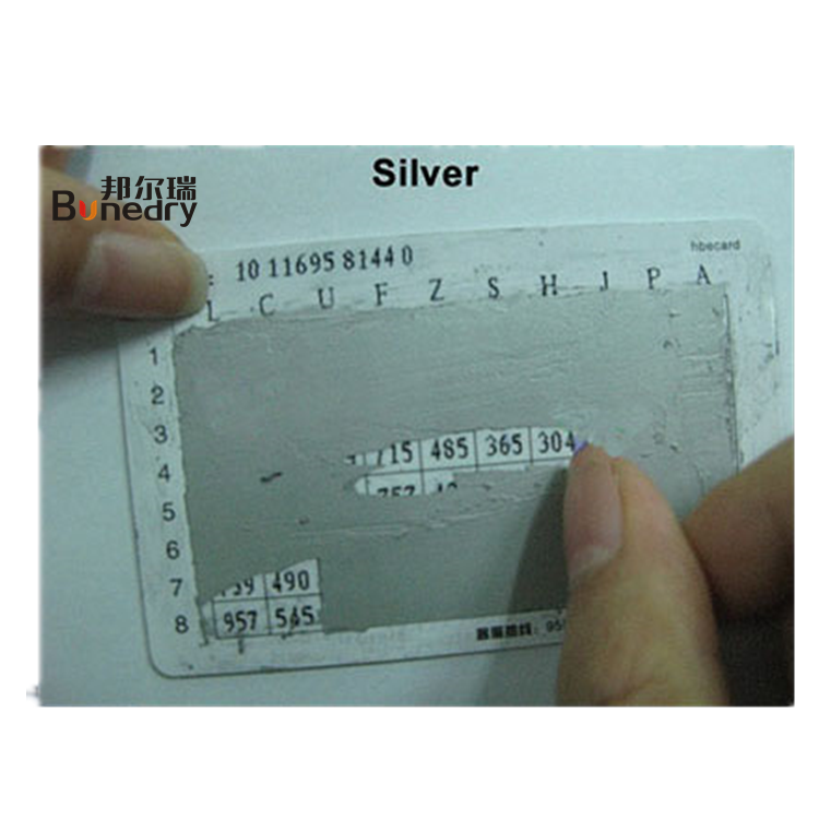 High quality silver and black scratch off ink for screen printing