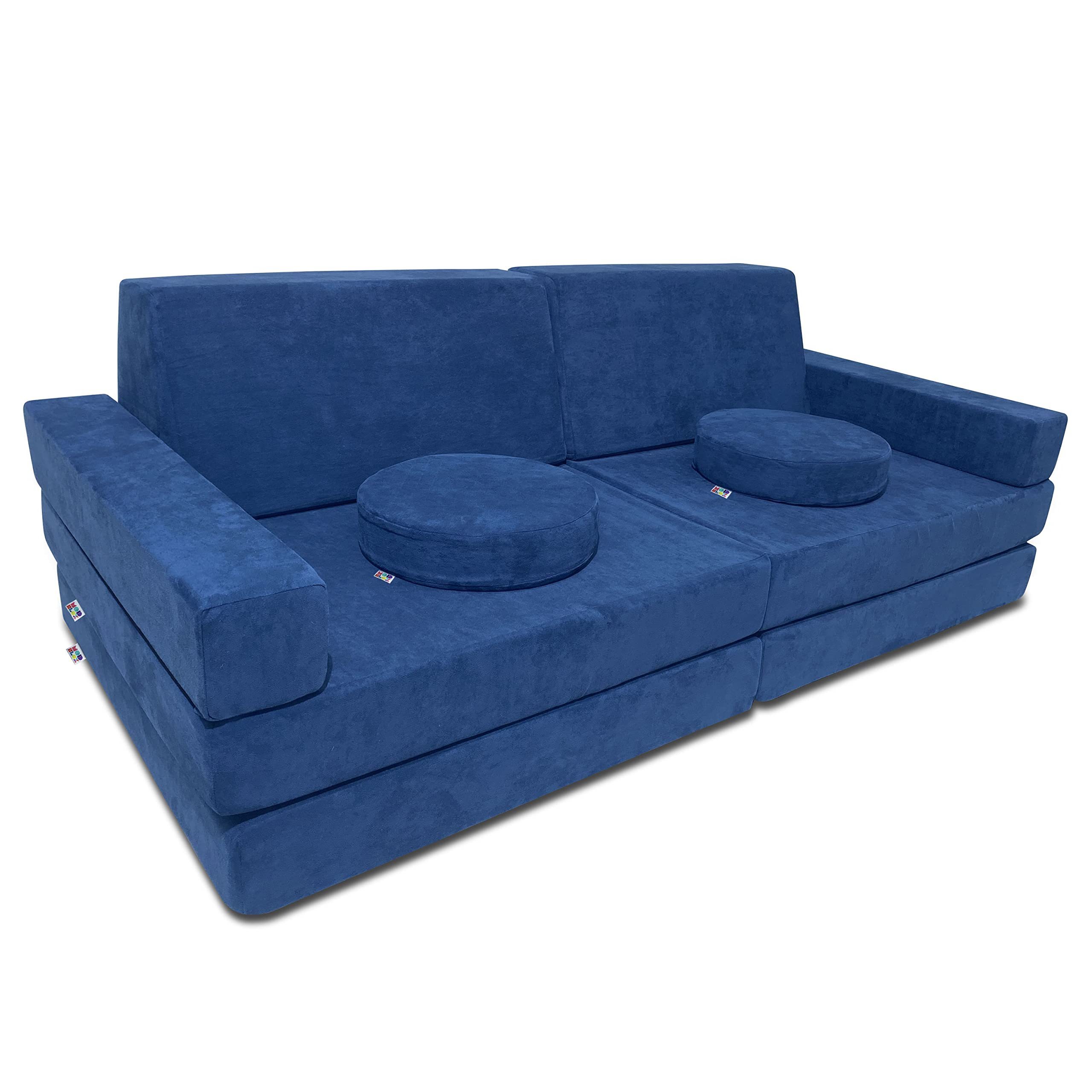 OEM Factory High Quality Kids Couch 22Pcs Toddler Couch Modular Kids Couch sponge Foam Kids Sofa