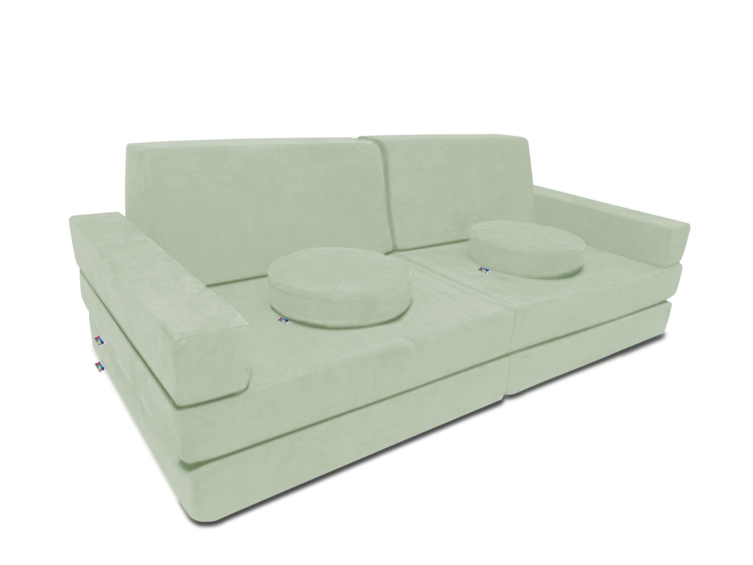 OEM Factory High Quality Kids Couch 22Pcs Toddler Couch Modular Kids Couch sponge Foam Kids Sofa