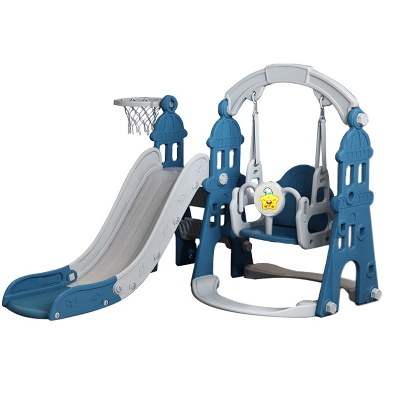 3 In 1 Multifunctional Climbing Kids Indoor Play House Baby Playroom  Plastic Swing And Slides SETS