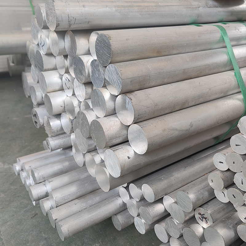 Hot Rolled Ribbed Aluminum Rod Aisi Food Grade 5 / 8 Aluminum Rod Aluminium Bar