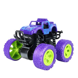 Monster Trucks Pull Back Vehicles Cars Rotation 4 Wheels Drive Durable Friction Powered Push and Go Birthday Toys for Kids