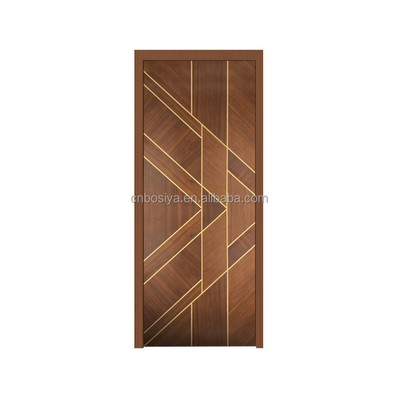 Modern Design Soundproof Hotel Door Internal Bedroom Waterproof Abs Pvc Interior Wpc Doors For Room