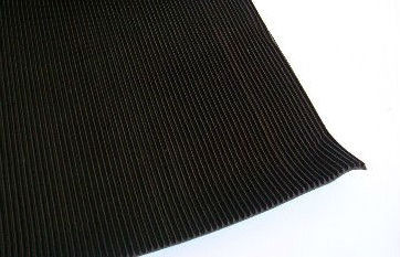 anti slip fine ribbed sheet/ corrugated rubber mat