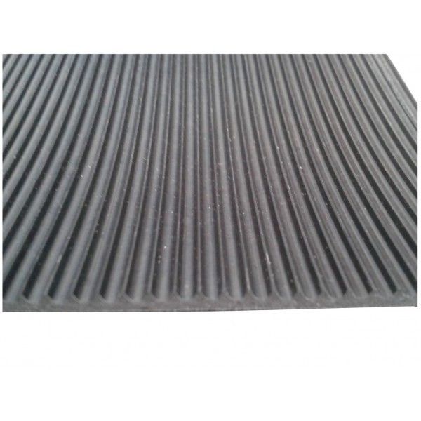 anti slip fine ribbed sheet/ corrugated rubber mat