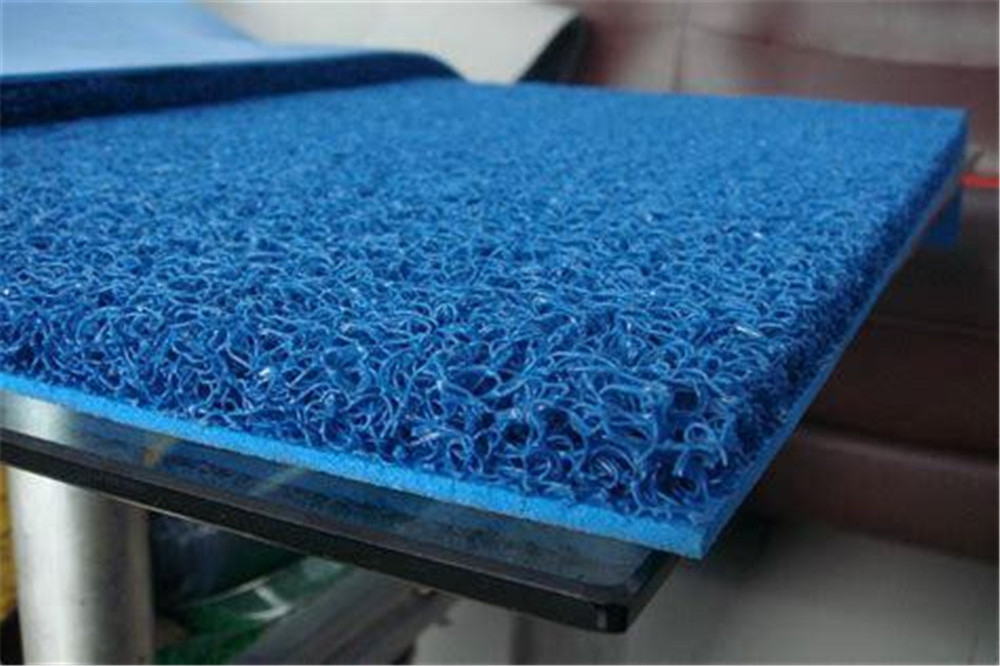 eco friendly pvc cushion mat with spike backing PVC coil car mat home door mat carpet