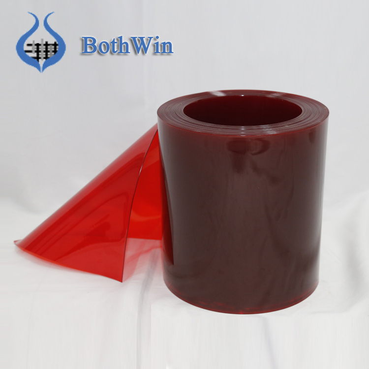 Welding opaque red black PVC Strip Door Curtain roll soft plastic fire resistant board sheet