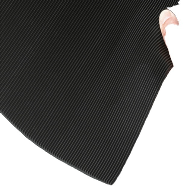 anti slip fine ribbed sheet/ corrugated rubber mat