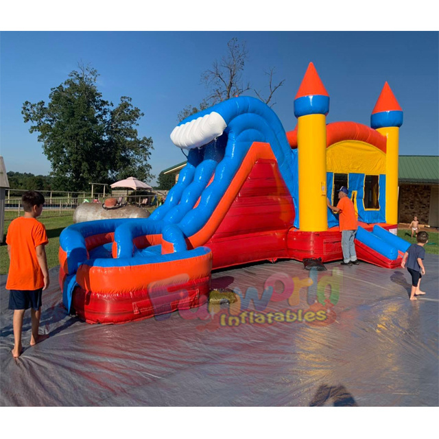 Commercial jumping castles sale unisex combo for rental business bouncy castle with slide good for business