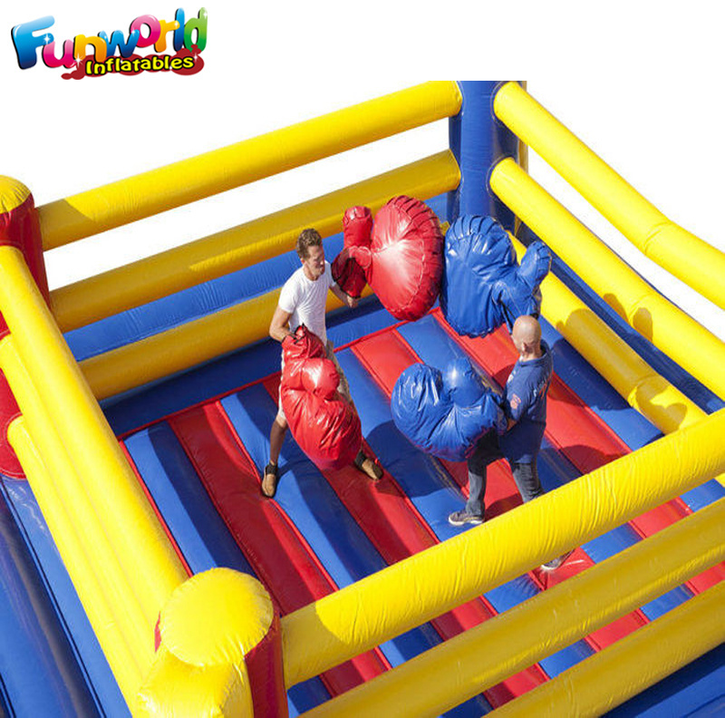 Commercial inflatable wrestling game sport arena bounce house boxing ring