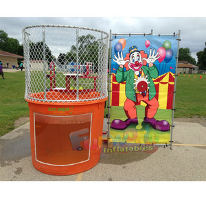 Commerical cheap party inflatable game for sale arcade water game dunking machine dunk tank