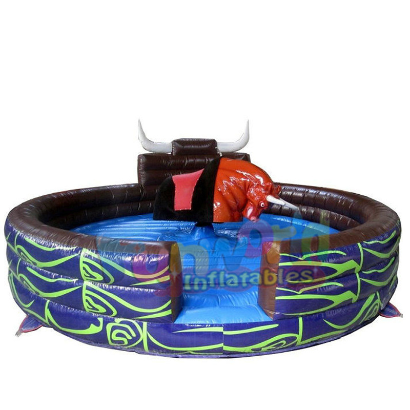 Outdoor inflatable bull riding machine rodeo bull inflatable mechanical bull for sale