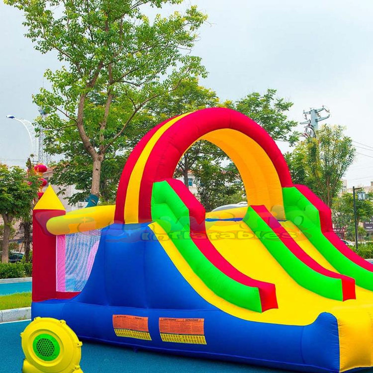 Wholesale outdoor kids entertainment jumping castle double sides bouncing bouncer inflatable bouncy house