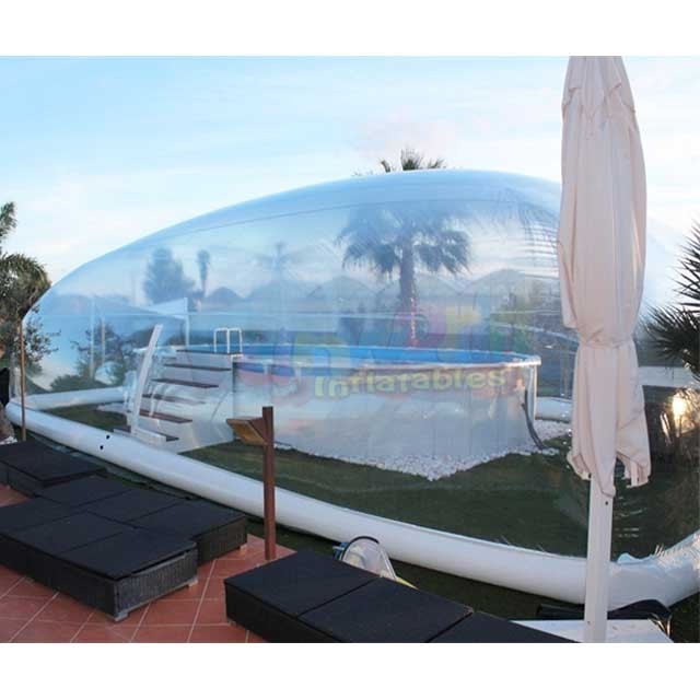 Commercial grade durable inflatable swimming equipment bubble tent inflatable pool cover dome