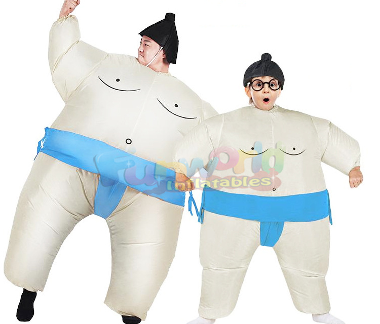 Custom made super hero image sports game pvc wrestling inflatable sumo suit